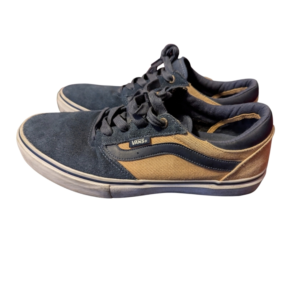 Vans Gilbert Crockett Men's Blue and Tan Sneakers 8.5